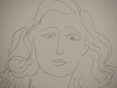 Henri MATISSE : Muse en robe de marié, Lithographie originale (photo de détail 4) - Crédit photo : Galerie Art.Paris