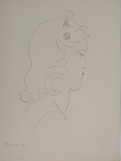 Henri MATISSE : La muse de profi, Lithographie originale (vue générale) - Crédit photo : Galerie Art.Paris