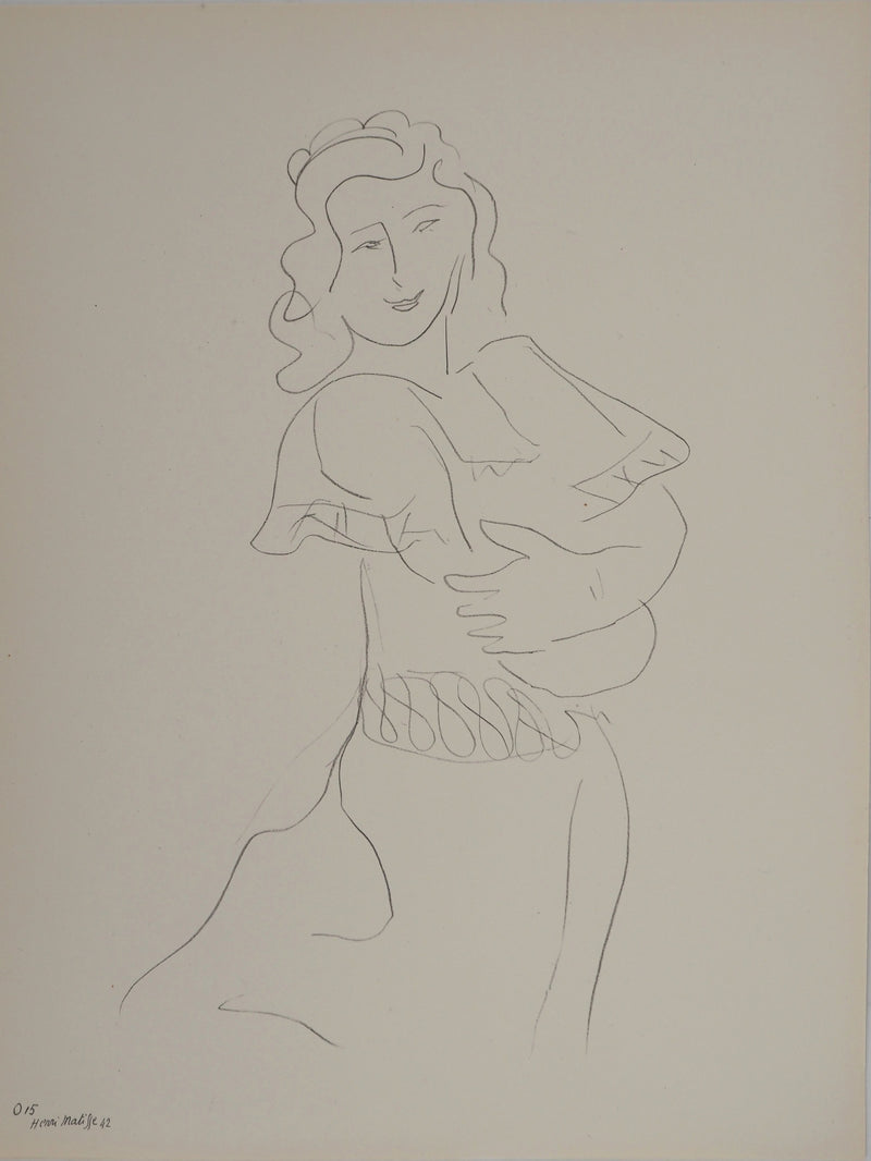 Henri MATISSE : La danseus, Lithographie originale (vue générale) - Crédit photo : Galerie Art.Paris