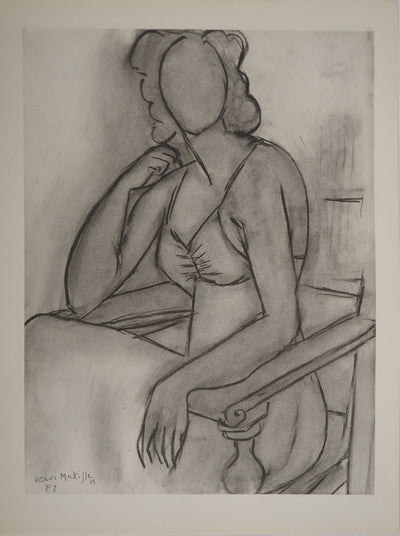 Henri MATISSE : Intimité féminin, Lithographie originale (vue générale) - Crédit photo : Galerie Art.Paris