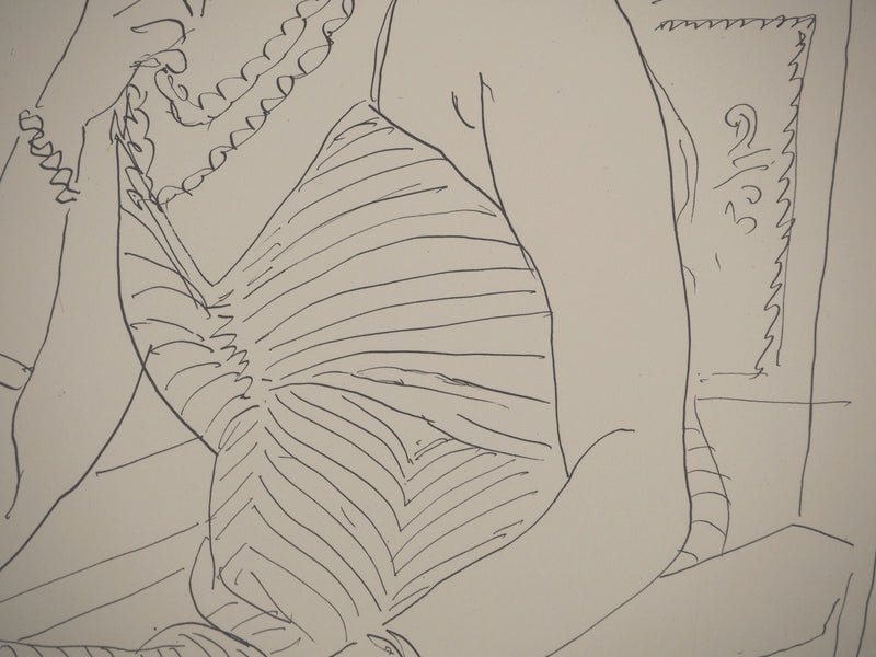 Henri MATISSE : Femme élégante assis, Lithographie originale (photo de détail 5) - Crédit photo : Galerie Art.Paris