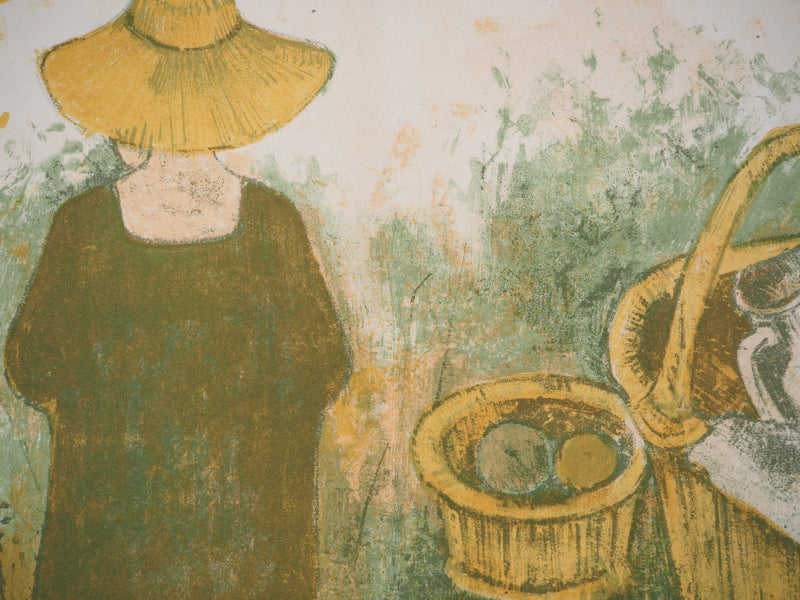André MINAUX : Pique-nique dans la prairie, Lithographie originale (photo de détail 3) - Crédit photo : Galerie Art.Paris