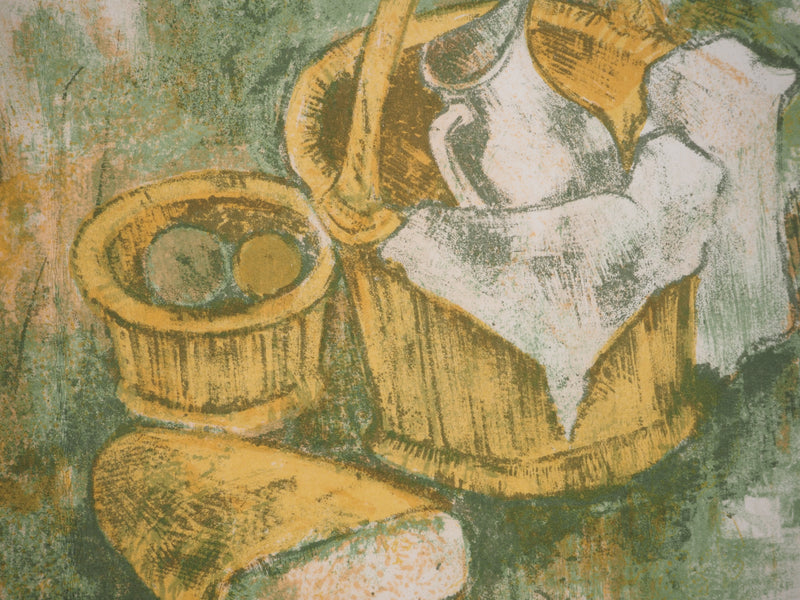 André MINAUX : Pique-nique dans la prairie, Lithographie originale (photo de détail 4) - Crédit photo : Galerie Art.Paris