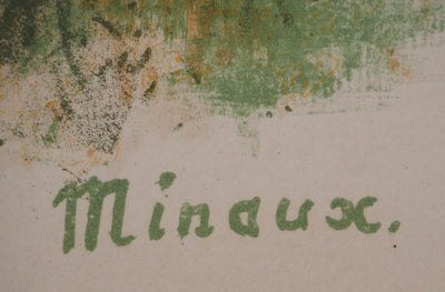 André MINAUX : Pique-nique dans la prairie, Lithographie originale (photo de détail 2) - Crédit photo : Galerie Art.Paris