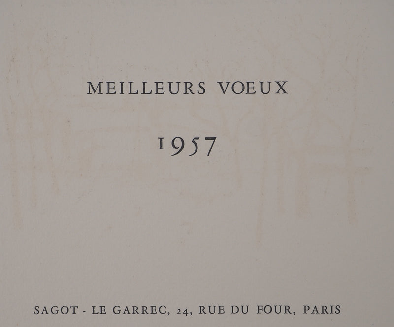 Jacques HALLEZ : Paysage enneigé, Gravure originale (photo de détail 7) - Crédit photo : Galerie Art.Paris