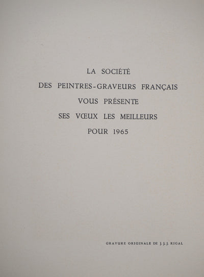 Jacques Jean Joachim RIGAL : La Rue de nuit,, Gravure originale (photo de détail 7) - Crédit photo : Galerie Art.Paris