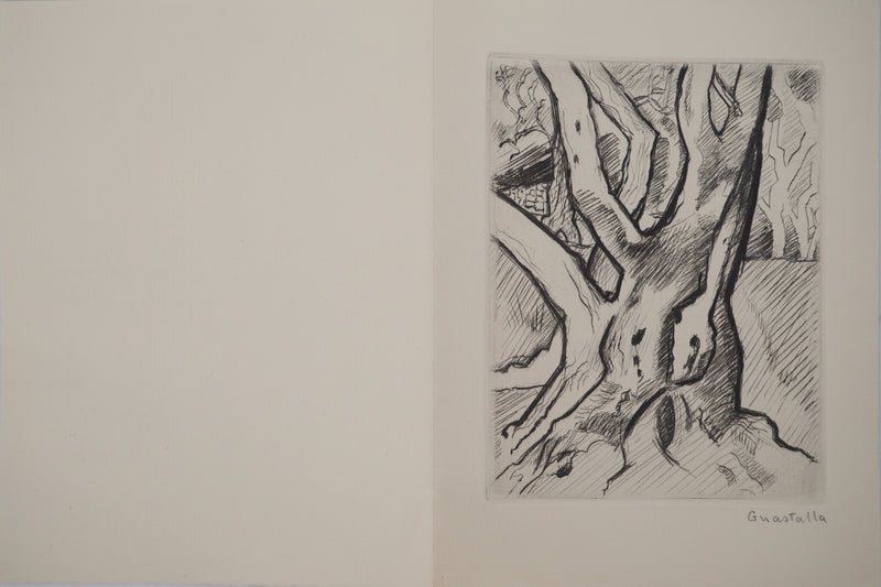 Pierre GUASTALLA : La Forêt, Gravure originale (vue générale) - Crédit photo : Galerie Art.Paris