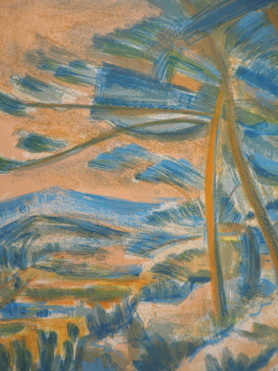 Marcel SALINAS : Paysage de Montagne , Lithographie originale (photo de détail 3) - Crédit photo : Galerie Art.Paris