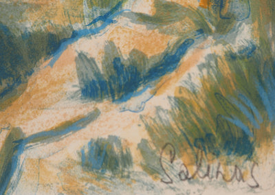 Marcel SALINAS : Paysage de Montagne , Lithographie originale (photo de détail 2) - Crédit photo : Galerie Art.Paris