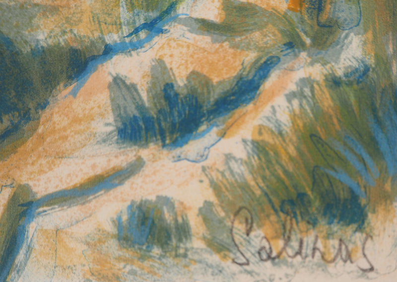 Marcel SALINAS : Paysage de Montagne , Lithographie originale (photo de détail 2) - Crédit photo : Galerie Art.Paris
