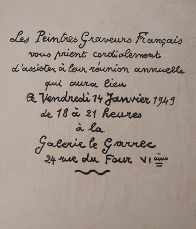 Hermine DAVID : Animaux en paix dans la forêt, Lithographie originale (photo de détail 7) - Crédit photo : Galerie Art.Paris