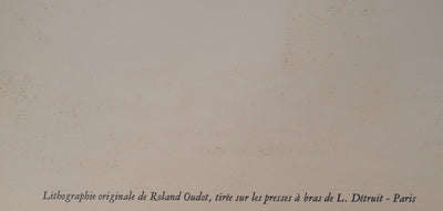 Roland OUDOT : Passage à travers le champ, Lithographie originale (photo de détail 8) - Crédit photo : Galerie Art.Paris