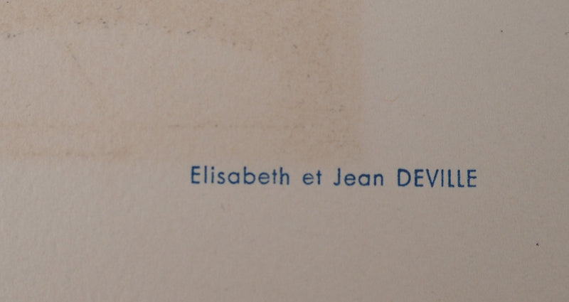 Elisabeth DE LA MAUVINIERE : Motif bleu et vert, Gravure originale (photo de détail 9) - Crédit photo : Galerie Art.Paris