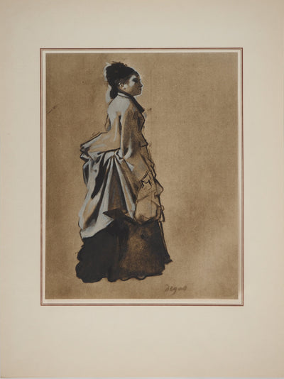 Edgar DEGAS : Costume de ville, Lithographie originale (vue générale) - Crédit photo : Galerie Art.Paris