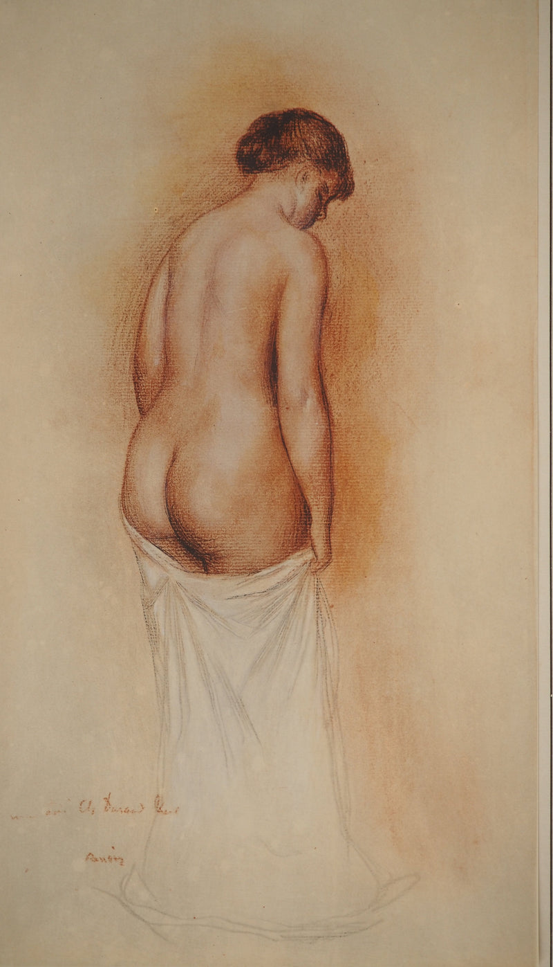 Pierre-Auguste RENOIR : Nu au drap, Lithographie originale (photo de détail 2) - Crédit photo : Galerie Art.Paris