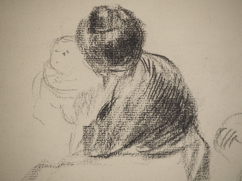 Pierre-Auguste RENOIR : Etudes de maternité, Lithographie originale (photo de détail 5) - Crédit photo : Galerie Art.Paris