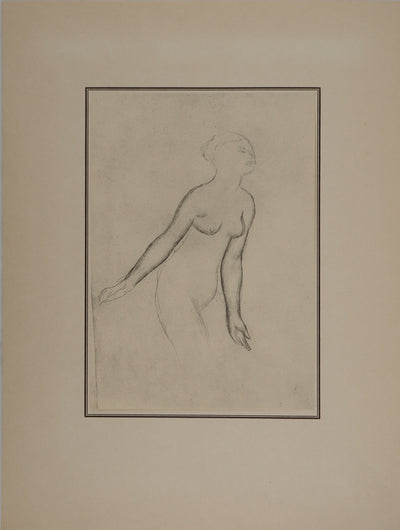 Pierre-Auguste RENOIR : Etude d'une baigneuse, Lithographie originale (vue générale) - Crédit photo : Galerie Art.Paris