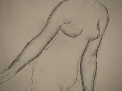 Pierre-Auguste RENOIR : Etude d'une baigneuse, Lithographie originale (photo de détail 5) - Crédit photo : Galerie Art.Paris