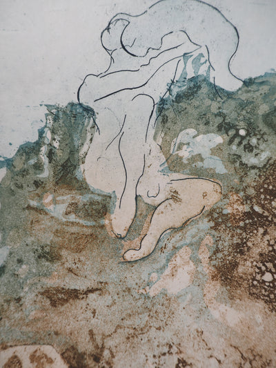 Dorothea TANNING : Baignade,, Gravure originale (photo de détail 4) - Crédit photo : Galerie Art.Paris