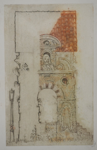Christian ROBILLIARD : De la Méditerranée aux Flandres, Gravure originale signée