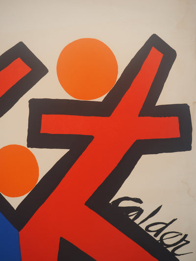 Alexander CALDER : Asymétrie, Lithographie originale signée