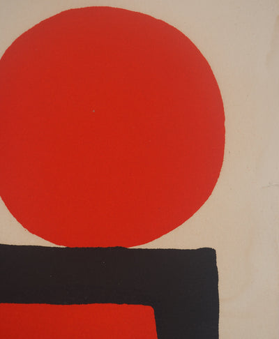 Alexander CALDER : Asymétrie, Lithographie originale signée
