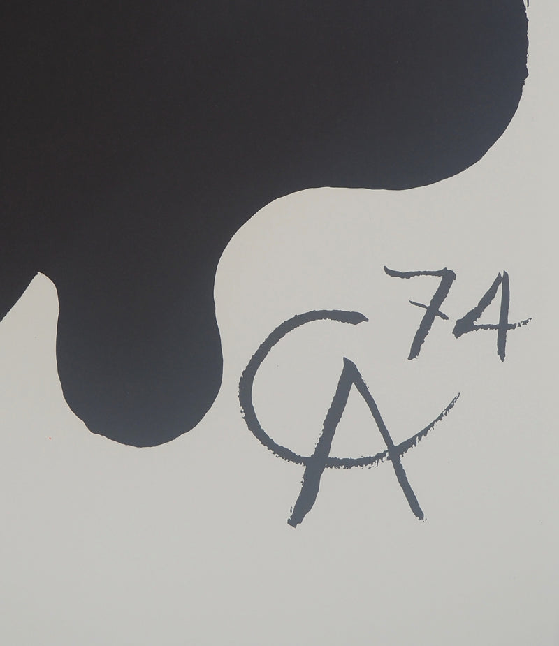 Alexander CALDER : Lune, Affiche en lithographie originale signée