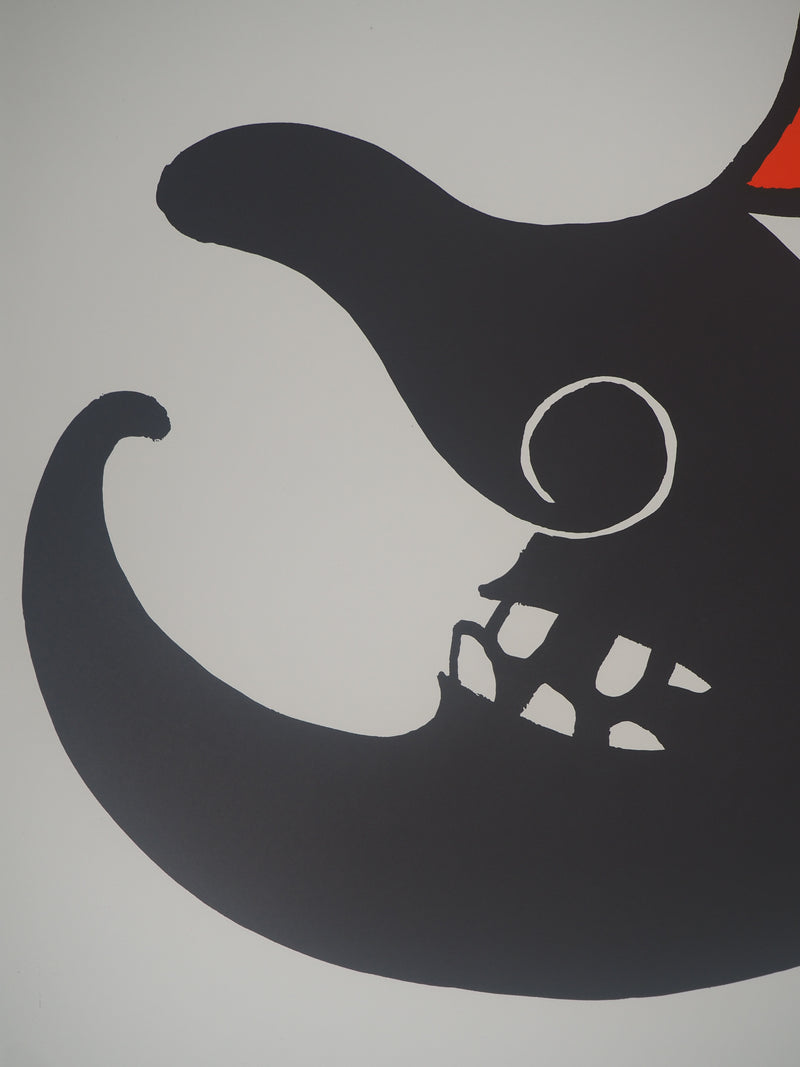 Alexander CALDER : Lune, Affiche en lithographie originale signée
