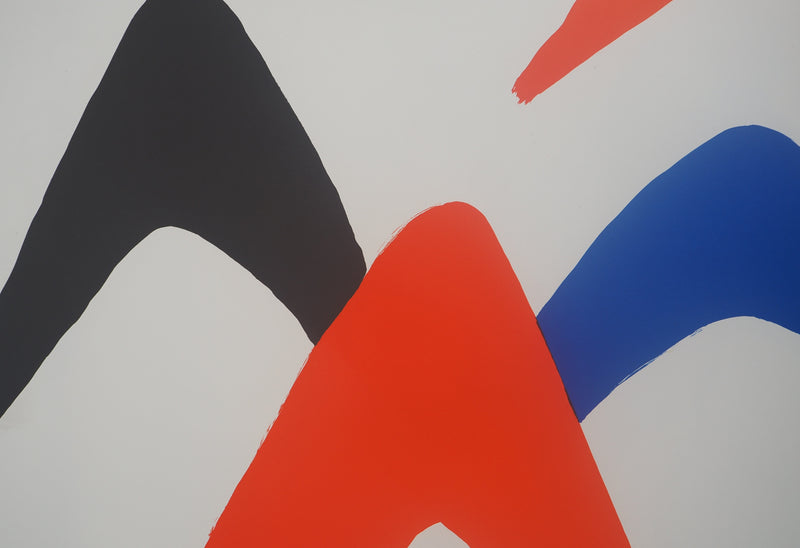Alexander CALDER : Stabiles colorés, Affiche en lithographie originale