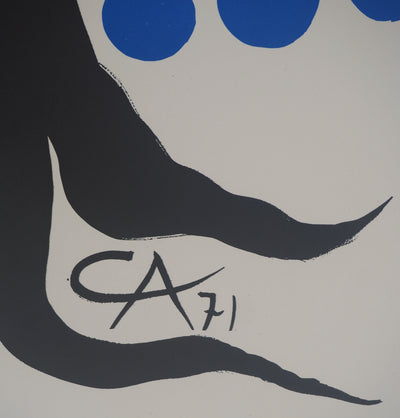 Alexander CALDER : Arbre heureux, Affiche en lithographie originale signée