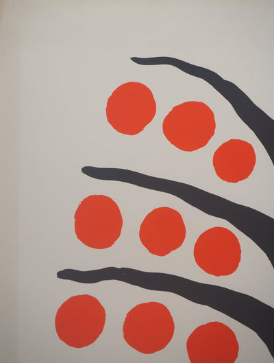 Alexander CALDER : Arbre heureux, Affiche en lithographie originale signée