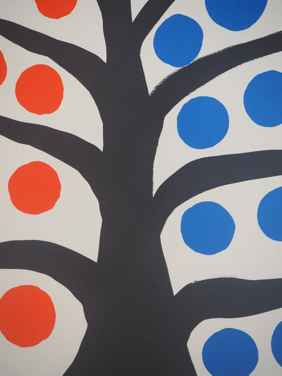 Alexander CALDER : Arbre heureux, Affiche en lithographie originale signée