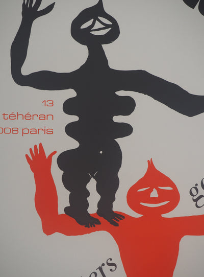 Alexander CALDER : Crags and critters, Affiche en lithographie originale