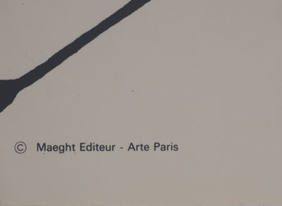 Alexander CALDER : Flèches, Affiche en lithographie originale signée