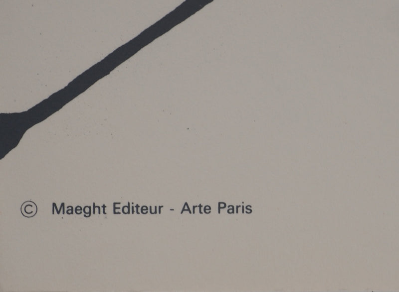 Alexander CALDER : Flèches, Affiche en lithographie originale signée