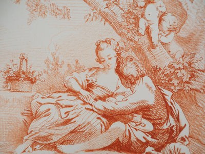 François BOUCHER : Déjeuner champêtre, Gravure