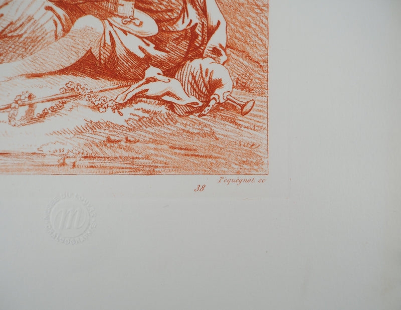 François BOUCHER : Déjeuner champêtre, Gravure