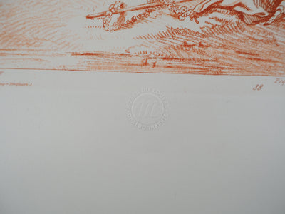 François BOUCHER : Déjeuner champêtre, Gravure