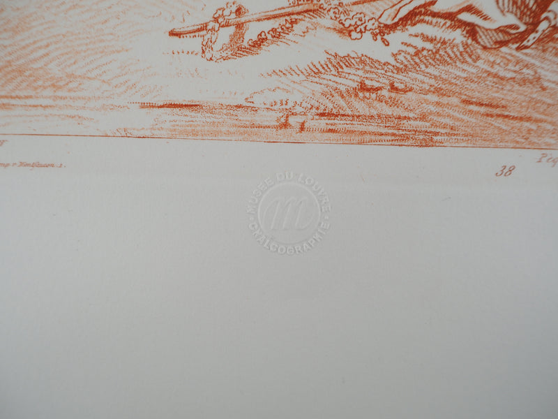 François BOUCHER : Déjeuner champêtre, Gravure