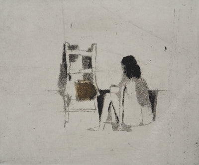 Annapia ANTONINI: The living room furniture, Original signed engraving