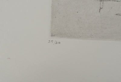 Annapia ANTONINI: The living room furniture, Original signed engraving