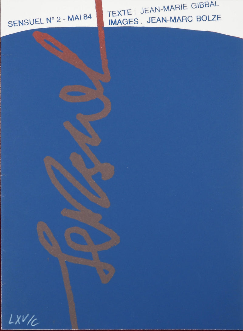 Jean-Marc BOLZE : Sensuel, Sérigraphie originale