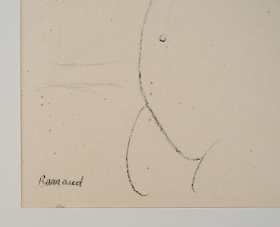 Maurice BARRAUD: Schauspielerin, an die Theke gelehnt, Original signierte Lithographie