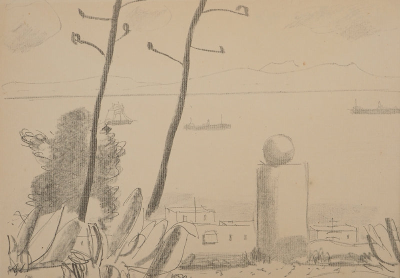 Maurice BARRAUD : Tunisie : Sidi Bou Saïd, Lithographie originale
