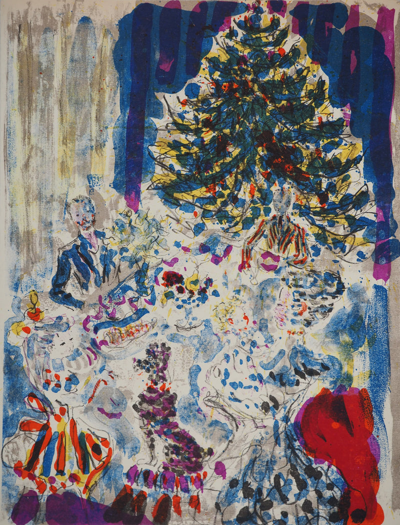 Kostia TERECHKOVITCH : Le sapin, Lithographie originale