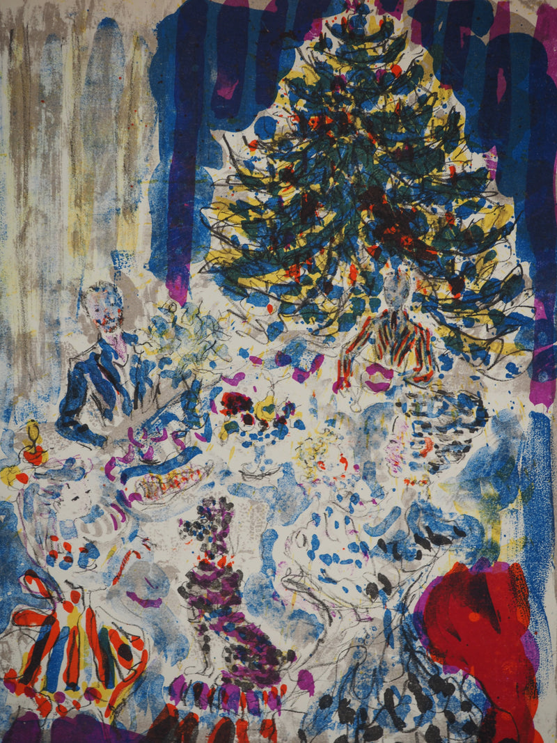 Kostia TERECHKOVITCH : Le sapin, Lithographie originale