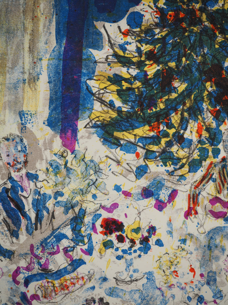 Kostia TERECHKOVITCH : Le sapin, Lithographie originale