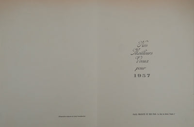 Kostia TERECHKOVITCH : Le sapin, Lithographie originale