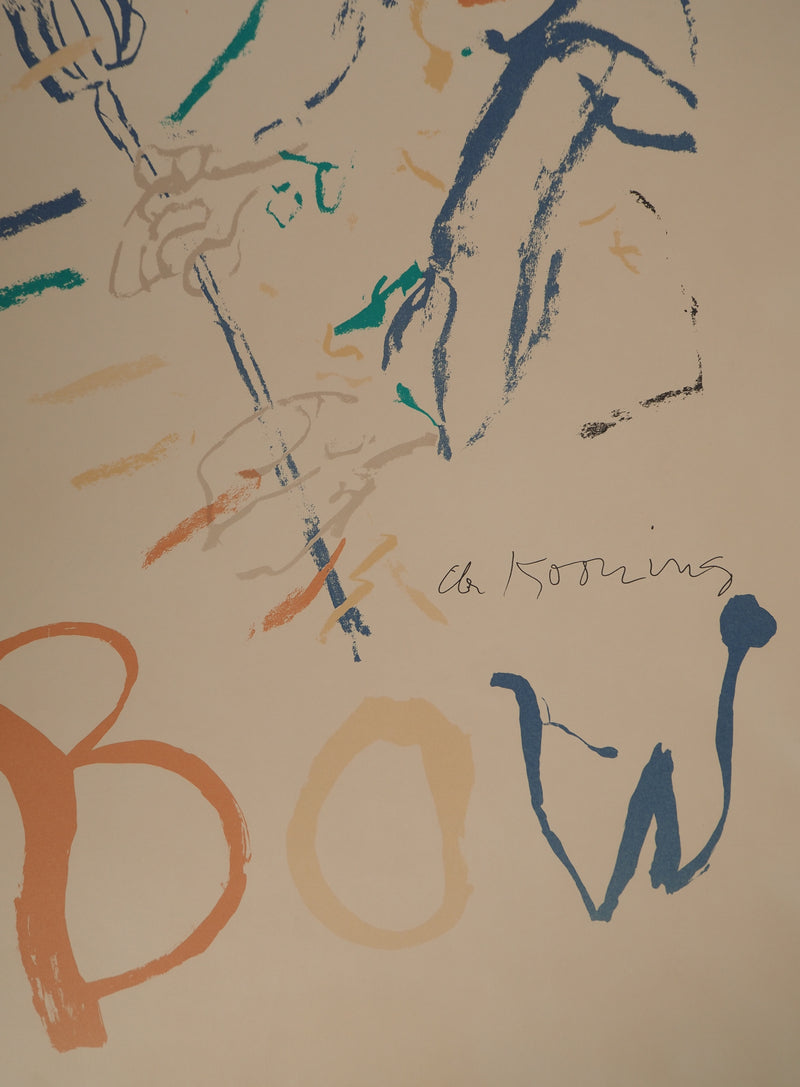 Willem DE KOONING : Main Bow, Lithographie signée