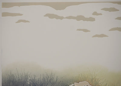 Francis MEAN : Plaine du crépuscule, Gravure originale signée